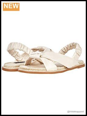 Memory Foam Slingback Sandals with Leather Lining & Almond Toe